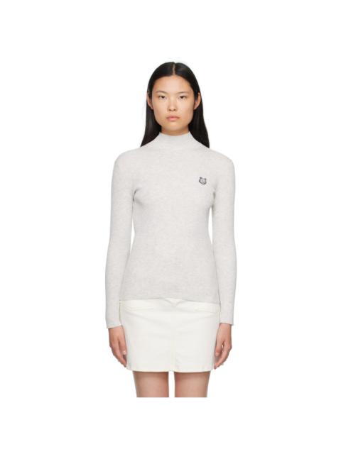 Maison Kitsuné fox-motif 높은 목 점퍼