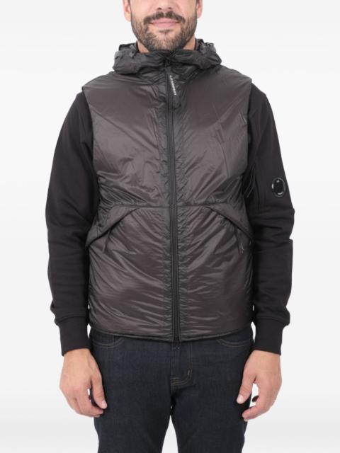C.P. Company zip fastening hooded waistcoats