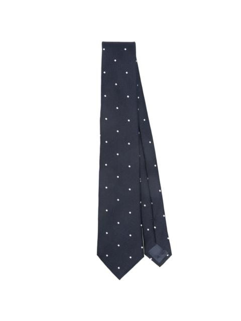 polka-dot silk tie