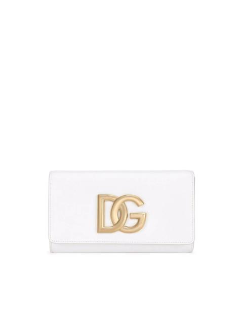 Dolce & Gabbana logo-plaque leather crossbody bag