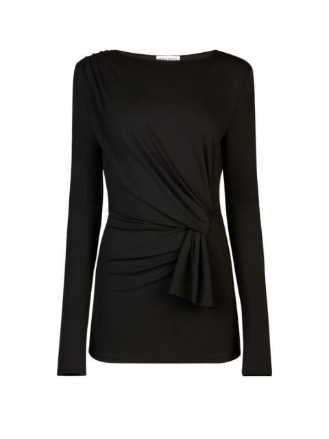 NINA RICCI Fluid jersey wrap top