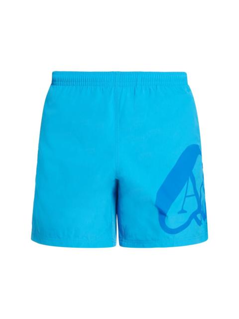 Alexander McQueen logo-print swim shorts