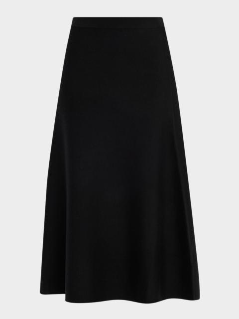 GABRIELA HEARST Freddie Midi Wool-Cashmere Skirt