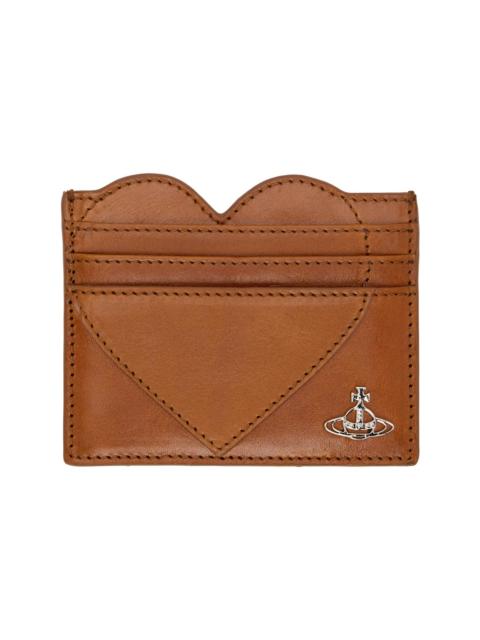 Vivienne Westwood Brown Heart Card Holder