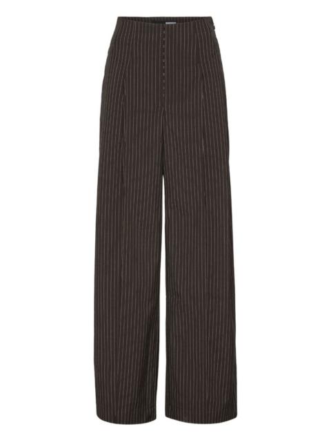 ROTATE pinstripe wide-leg trousers