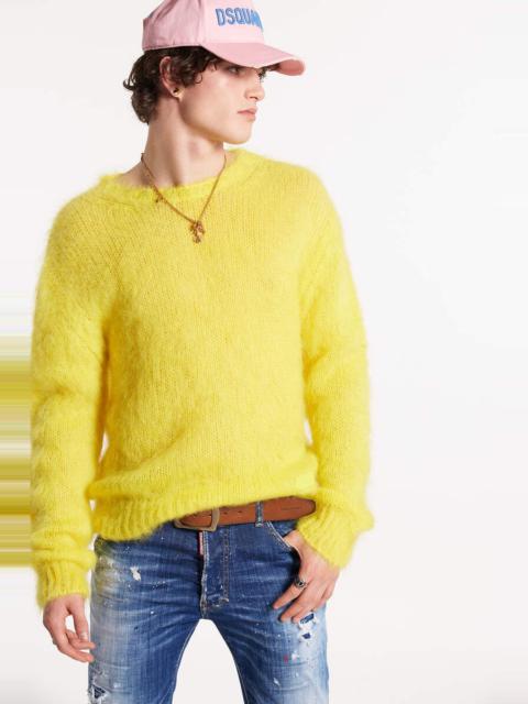 DSQUARED2 FUZZY CREWNECK KNIT