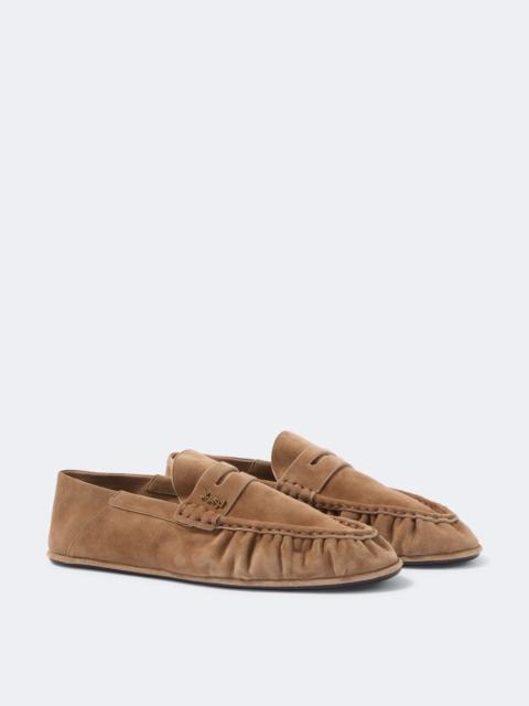 SAINT LAURENT Le Loafer suede penny loafers
