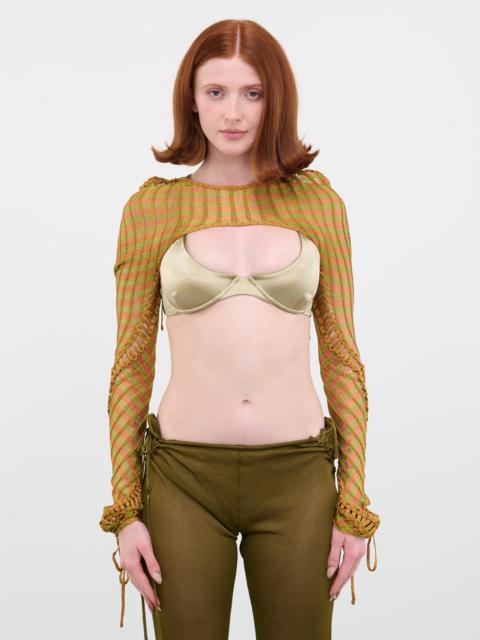 ISA BOULDER Knit Micro Crop Top