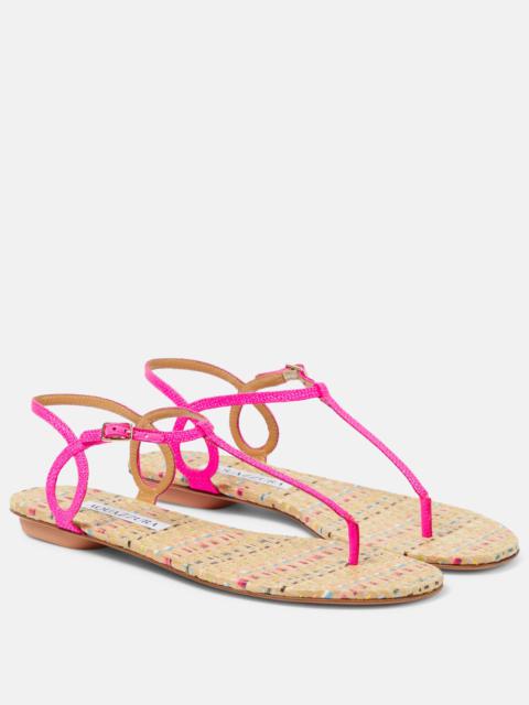 Almost Bare leather thong sandals