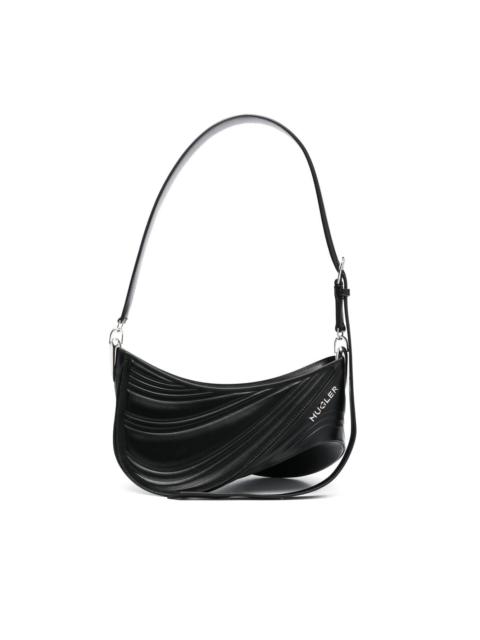 MUGLER Medium Spiral Curve 01 embossed crossbody bag