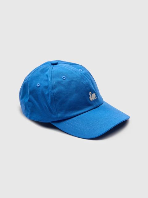 Merz b. Schwanen Swan Logo Cotton Twill Cap in Washed Blue