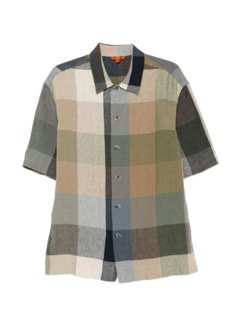 BARENA Galia check-pattern short-sleeve shirt