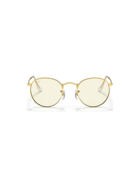 Ray-Ban RB3447 Round Blue-Light Clear Evolve