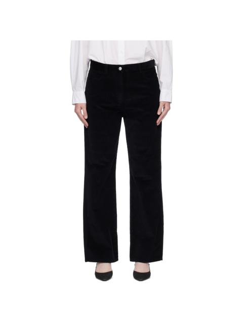 TOTEME Black Straight Cord Trousers