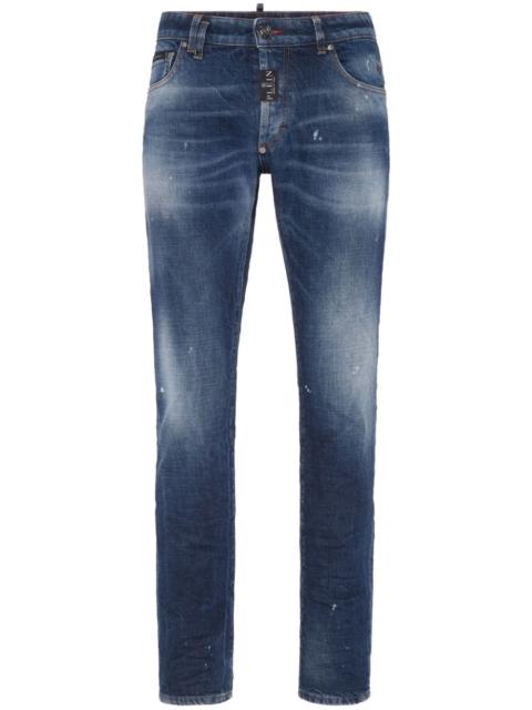 PHILIPP PLEIN super-straight cut denim jeans