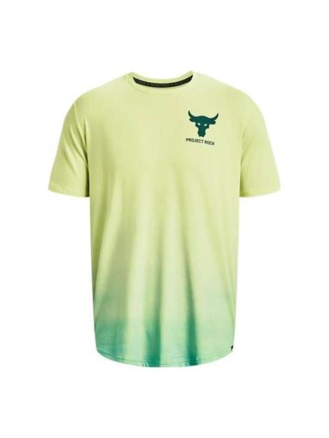 Under Armour Under Armour Project Rock Fade T-shirt 'Yellow Green' 1378906-391