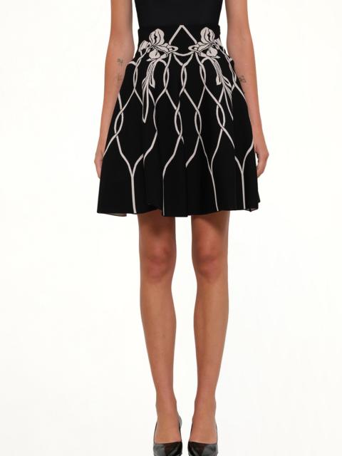 Alexander McQueen Amq - Vlm Mini Skirt in Black