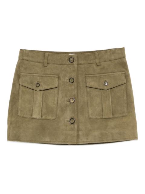 The Garment suede mini skirt