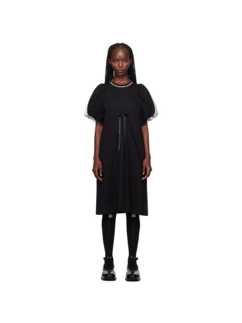 Simone Rocha Black Pearl Midi Dress