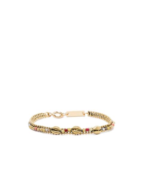 cowrie-shell bead-chain bracelet