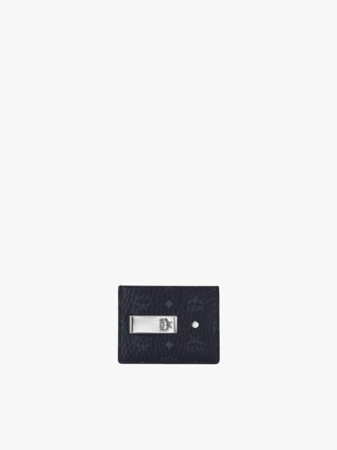 MCM Money Clip Card Case in Visetos Original