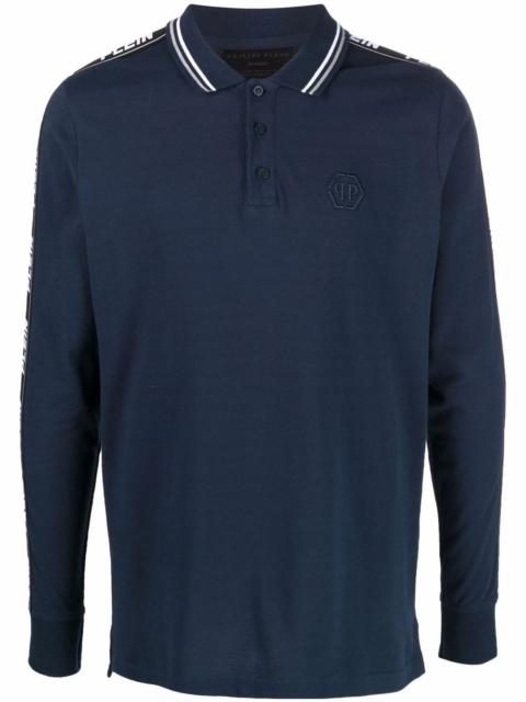 PHILIPP PLEIN logo embroidered polo shirt
