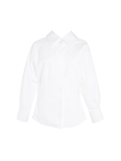Givenchy Sculpted Cotton Poplin Shirt white
