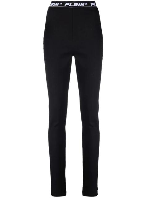 PHILIPP PLEIN logo-waistband leggings