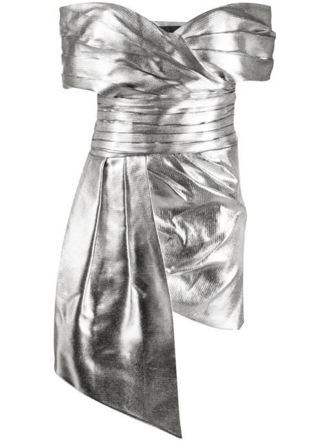ALEXANDRE VAUTHIER off-the-shoulder draped mini dress