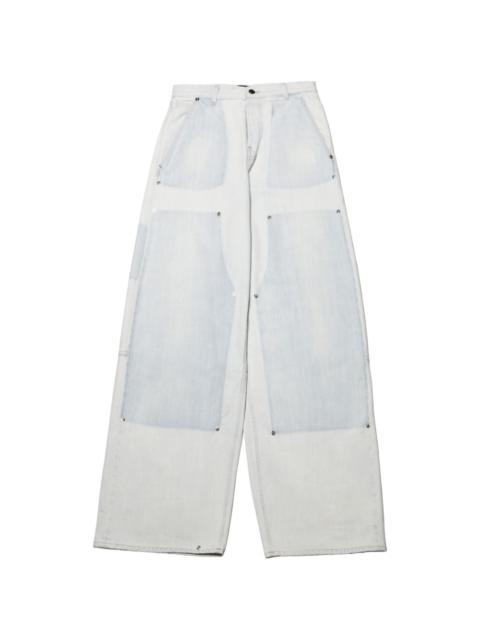 HAIKURE patchwork rivet-embellished jeans