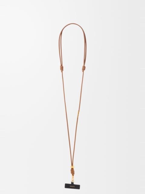 Loewe Crossbody phone strap in calfskin