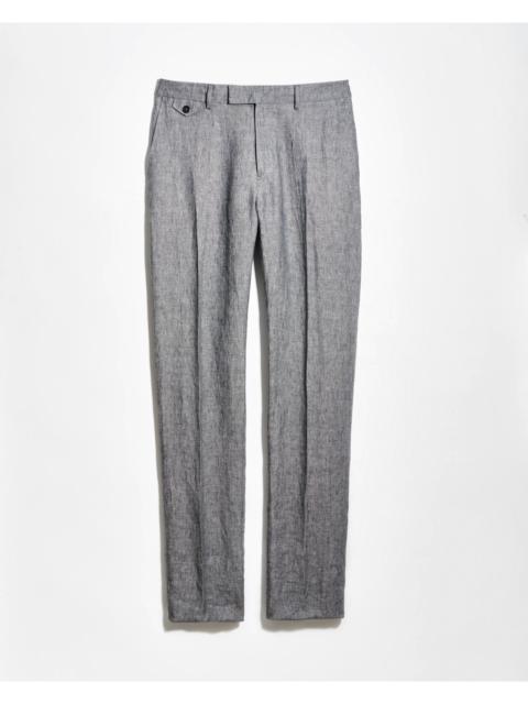 Billy Reid Linen Flat Front Trouser