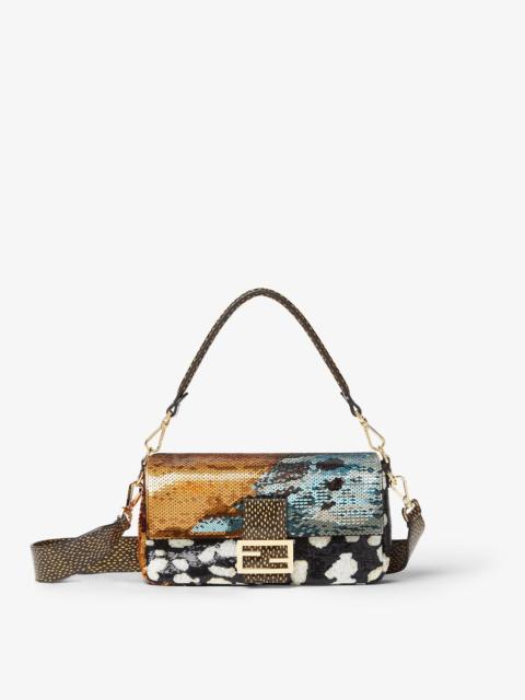 FENDI Baguette® Multicolor Night Butterfly sequin bag