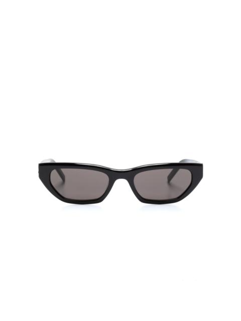 logo-plaque cat-eye sunglasses