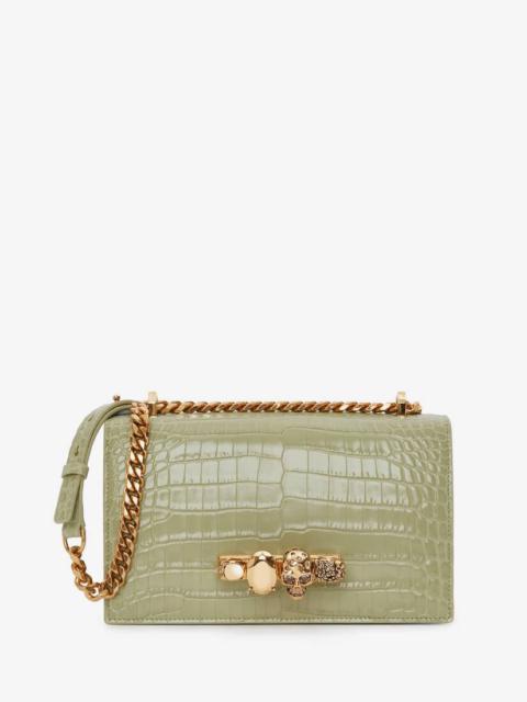 Jewelled Satchel in Sage