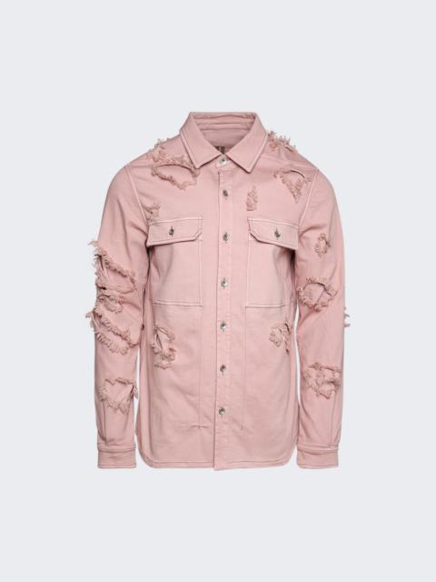 DRKSHDW Denim Outershirt Faded Pink