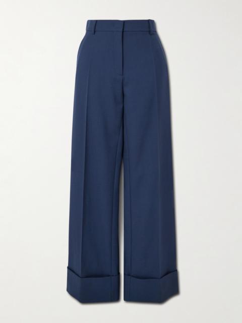 Valentino Wool-twill Wide-leg Pants