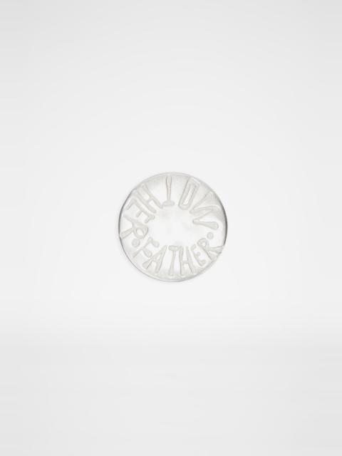 Jil Sander Lettering Brooch