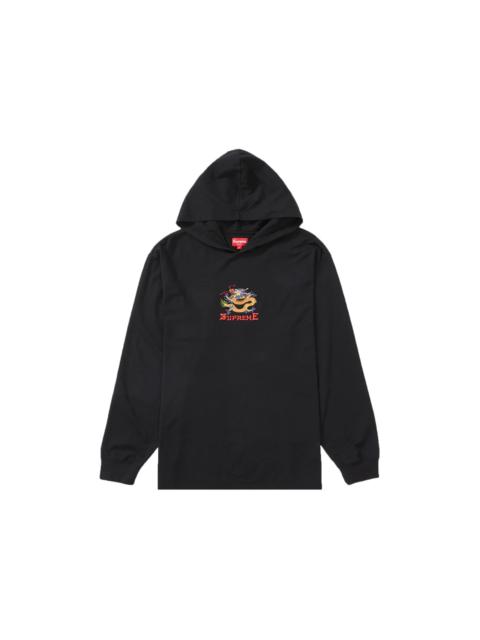 Supreme Supreme Dragon Hooded L/S Top Black
