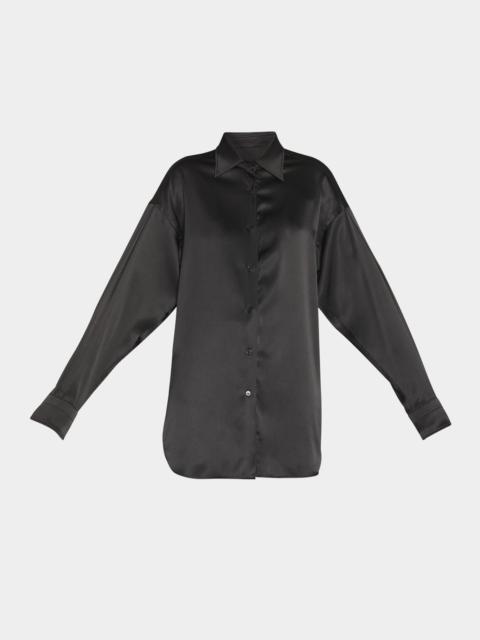Button-Down Silk Shirt