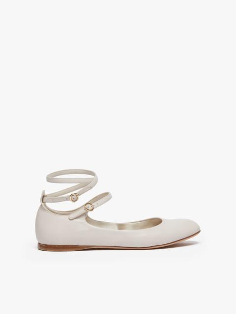 Max Mara NORMABALLET Nappa leather ballet flats