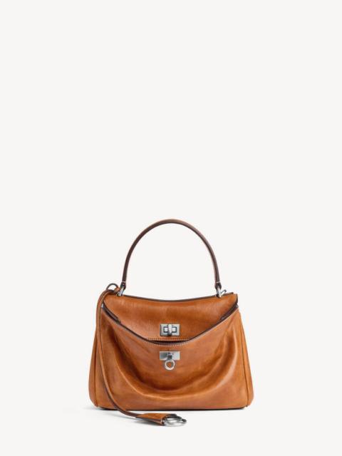 BALENCIAGA Women's Rodeo Handbag Mini in Tan Cowboy