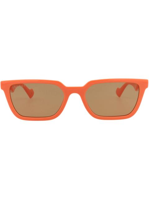 GUCCI Gucci Square-Frame Injection Sunglasses Orange Orange Brown (GG1539S-30014815-004)