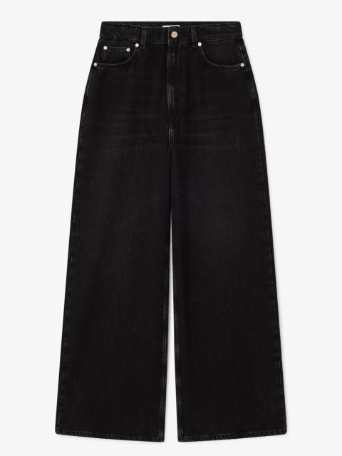 GANNI BLACK WASHED BAGGY JEANS