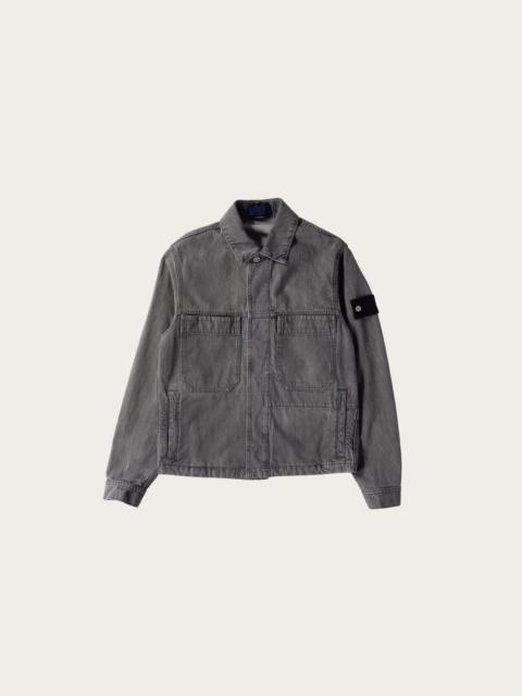 Stone Island Biker Jacket - Grey Light Wash
