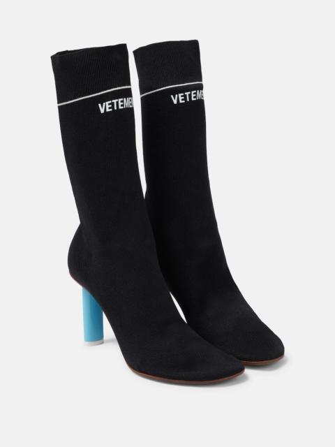 VETEMENTS pointed sock-style boots