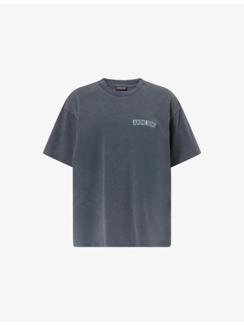 ANINE BING Palm Logo Cotton T-shirt