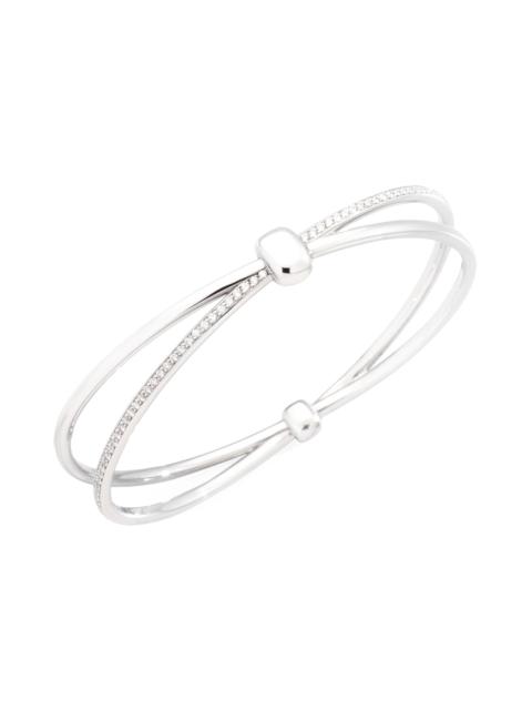 Pomellato Women's Together 18K Rhodium-Plated White Gold & 0.9 TCW Diamonds Bangle Bracelet - White Gold