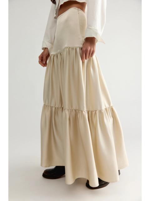 FREE PEOPLE Juliette Satin Maxi Skirt