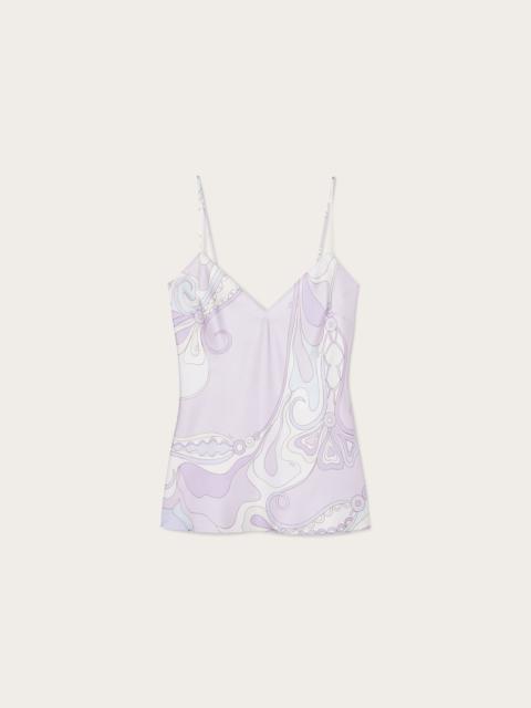 PUCCI ORCHIDEE PRINT SILK TOP